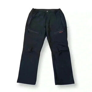 NONWE Women’s Black Fleece-Lined Waterproof Outdoor Pants